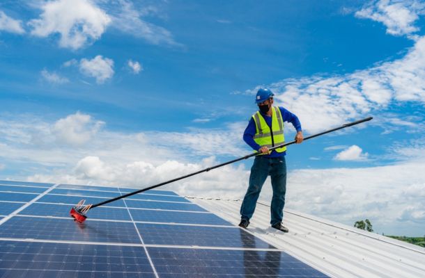 Solar Panel Cleaning in Rochester Hills Michigan